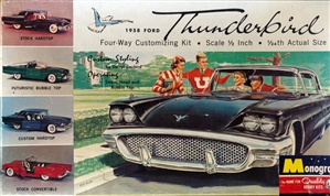 1958 Ford Thunderbird 'Darryl Starbird Customized Stock Car Model' (1964 Issue) (4 'n 1) (1/24) (fs)