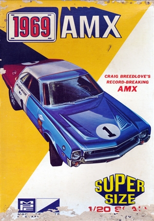 1969 AMC Javelin AMX 'Craig Breedlove' Hardtop ( 4 'n 1) Stock, Custom, Drag or Record-breaking Amx) (1/20) (si) '69 Issue