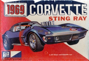 1969 Chevy Corvette Sting Ray (4 'n 1) Stock, Custom or Drag (1/25) (fs) MINT