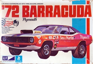 1972 Plymouth Barracuda "Sox & Martin" (3 'n 1) Stock, Street and High-rise Rod (1/25)