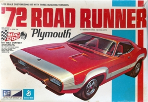 1972 Plymouth Roadrunner (3 'n 1) Custom Street Rod, Super Stock Drag or Sleek Superbird (1/25) (si)