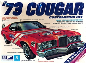 1973 Mercury Cougar Hardtop (3 'n 1) Stock, Street or NASCAR (1/25) (fs)