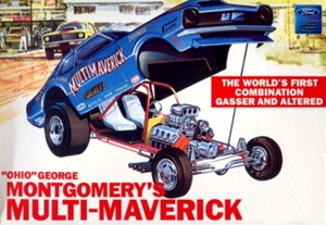 1970 Ford Maverick Ohio George Montgomery's 'Multi-Maverick'  Funny Car (1/25) (fs)