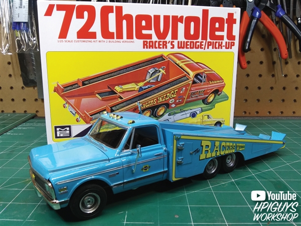 MPC 885 1972 Chevy Cheyenne Pickup Ramp Truck Racer’s Wedge 2n1 kit 1:25