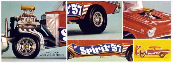 Spirit of 57 plastic model kit 1/25 MPC 904 1957 Chevy Bel Air Flip Nose 
