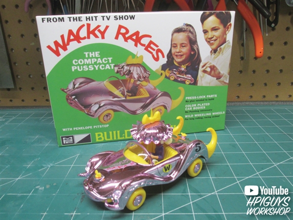 MPC Build & Play Wacky Races Compact Pussycat w/ Penelope Pitstop  #MPC934/12 