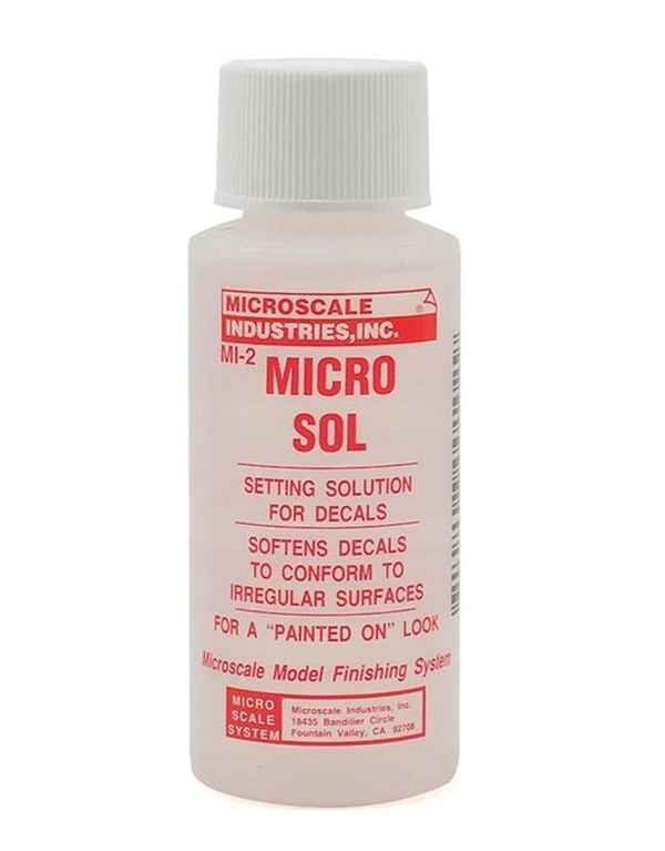 Setting Solution for Decals 1 fl. oz #MI-2 NEW Micro Scale Industries Micro Sol 