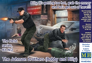 The Heist: The Johnson Brothers (Bobby and Billy) Figures with Money in Shootout (1/24)