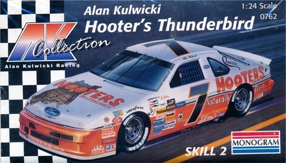 Alan Kulwicki 1992-93 #7 Hooters 1/64 scale decal AFX Tyco Lifelike Autoworld 