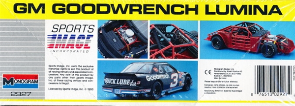 1990 Chevy Lumina 'Goodwrench' #3 Dale Earnhardt with Driver and