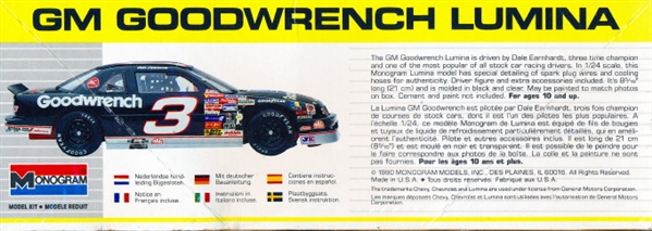 1990 Chevy Lumina 'Goodwrench' #3 Dale Earnhardt with Driver and