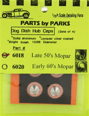 Dog Dish Hubcaps Late 50's Mopar (set of 4) (1/25 & 1/24)