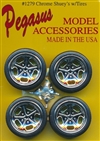 Shuey's 19" Chrome Rims with Tires (Set of 4) (1/25)