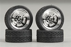 Holli's (Halibrands) with Tires and Knock-Offs 23" (Set of 4) (1/25)