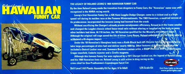 1969 Dodge Charger: Roland Leong's Hawaiian Funny Car (1/25) (fs)