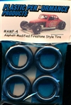 1960's and 70's Asphalt Modified Firestone Tires (All Tires Same Size) (set of 4)
