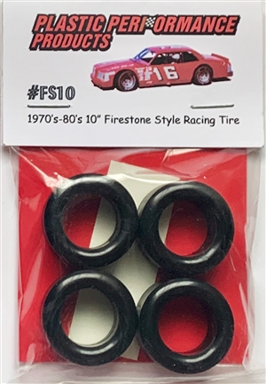 1970's and 80's 10" Firestone Style Racing Tires (set of 4)