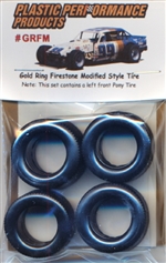 1960's and 70's Gold Ring Firestone Modified Asphalt Tires (set of 4)