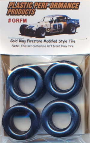1960's and 70's Gold Ring Firestone Modified Asphalt Tires (set of 4)