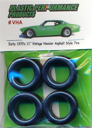Early 1970's 11" Vintage Hoosier Asphalt Style Tires (set of 4)