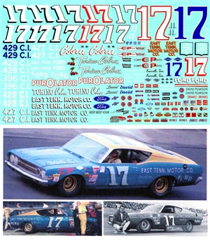 #17 David Pearson 1969-70 Fords (1/25)