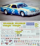 1979-80 Dale Earnhardt Hodgdon Wrangler #2 (Works on Salvino Olds and Monte Carlos) (1/25)