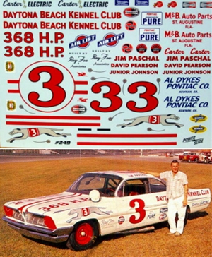 1961 Junior Johnson Daytona Kennel Club Pontiac (1/25)