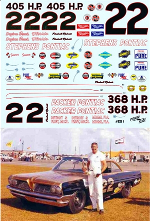 1961-62 Fireball Roberts Stephens Pontiac #22 (1/25)