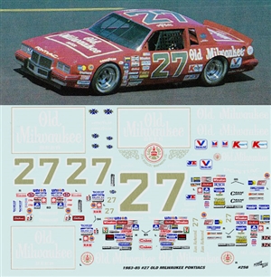 1983-85 #27 Old Milwaukee Pontiac  (1/25)