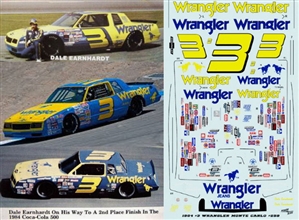 1984 #3 Wrangler Monte Carlo Dale Earnhardt (1/25)