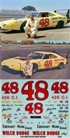 James Hylton 1969 Dodge Daytona #48 Decal (1/25)
