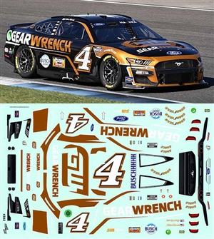 # 4 Gearwrench Kevin Harvick 2022 Ford Mustang Decal
