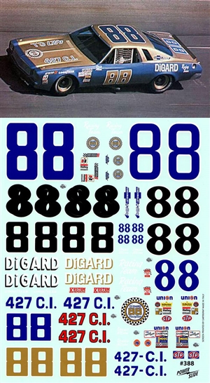 88 DiGard Racing Donnie Allison 1973-74 Decal