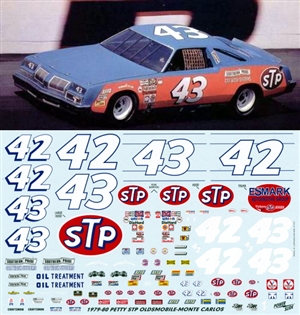 Richard Petty STP 1979-1980 #43 (Works on Salvino Gray Ghost Olds) (1/25)