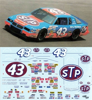 1986/87 #43 Richard Petty "STP" Pontiac 2 + 2  Decals (1/24)