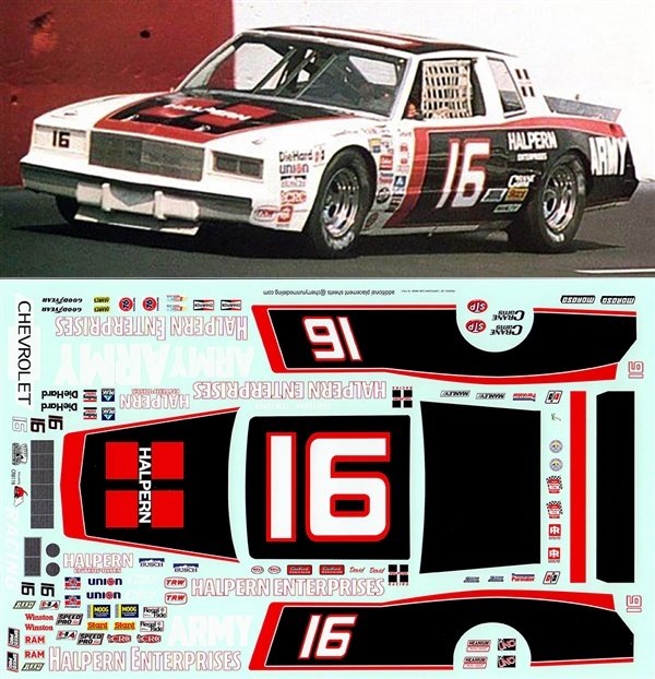 CD_398 #6 David Pearson  1:25 scale DECALS 