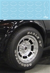 Goodyear Eagle GT 1970's Street Car Tire Decals (1:25-1:24)
