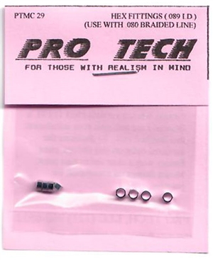 Pro Tech Hex Fittings for .080 Braided Line