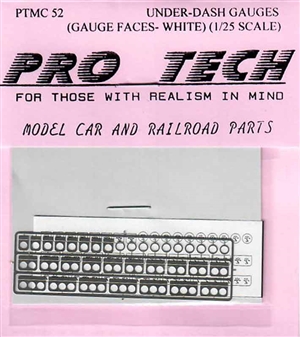 Pro Tech Under-Dash White Gauges
