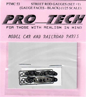 Pro Tech Street Rod Black Gauges Set 1