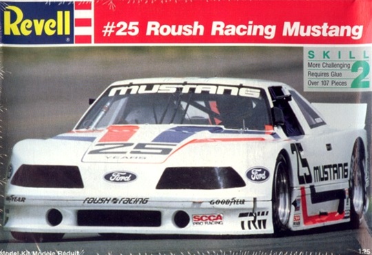 #25 Roush Racing 1989 MUSTANG SCCA 1/32nd Scale Slot Car Watreslide Decals 