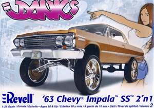 1963 Chevy Impala SS (2 'n 1) Donk or Stock (1/25) (fs)