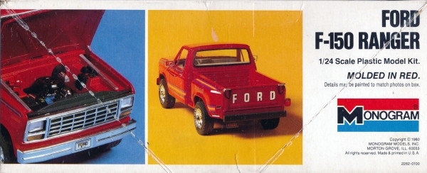 1980 FORD F150 Ranger Pickup 1/24 bed box sidesweep tailgate 4x4 model car parts 