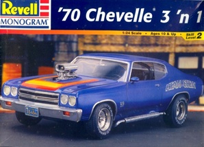 1970 Chevy Chevelle 'Heavy Chevy' ( 3 'n 1) Stock, Street or Drag (1/24) (fs)