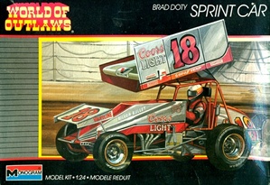 Brad Doty # 18 Winged Sprint Car "World of Outlaws"  Coors Light  (1/24) (si)