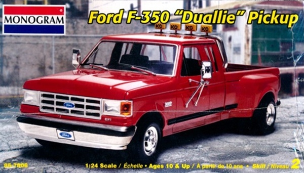91 Ford F-350 Duallie Pickup truck 1/24 model part motor engine 460 7.5 big blk 