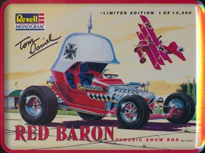 Red Baron Show Car by Tom Daniel with Fokker Airplane in Collector Tin (Limited Edition) (1/24) (fs)