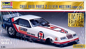 1985 Ford Mustang "Chief Auto Parts 7-11" Billy Meyer Funny Car (1/24) (fs)