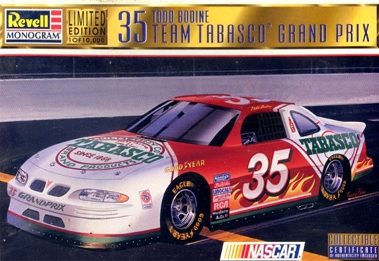 Details about   REVELL TODD BODINE #35 TABASCO BLACK DIE CAST 