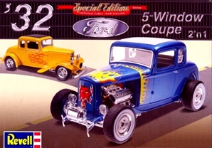 1932 Ford 5-Window Coupe (2 'n 1) Stock or Highboy (1/25) (fs)